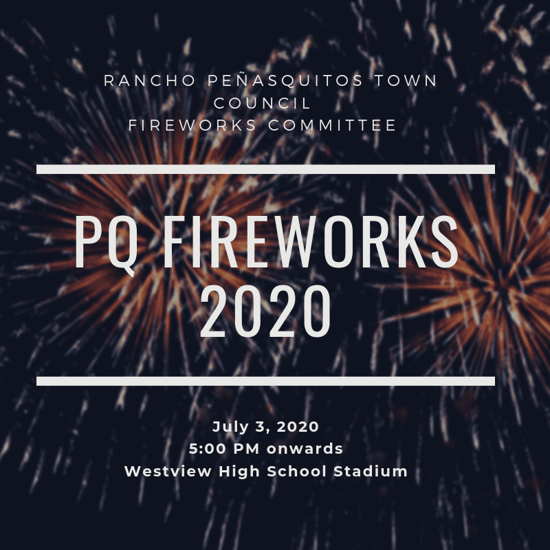 PQ Fireworks 2020 Rancho Peñasquitos