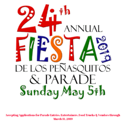 A poster of the 2 4 th annual fiesta de los penasquitos and parade.