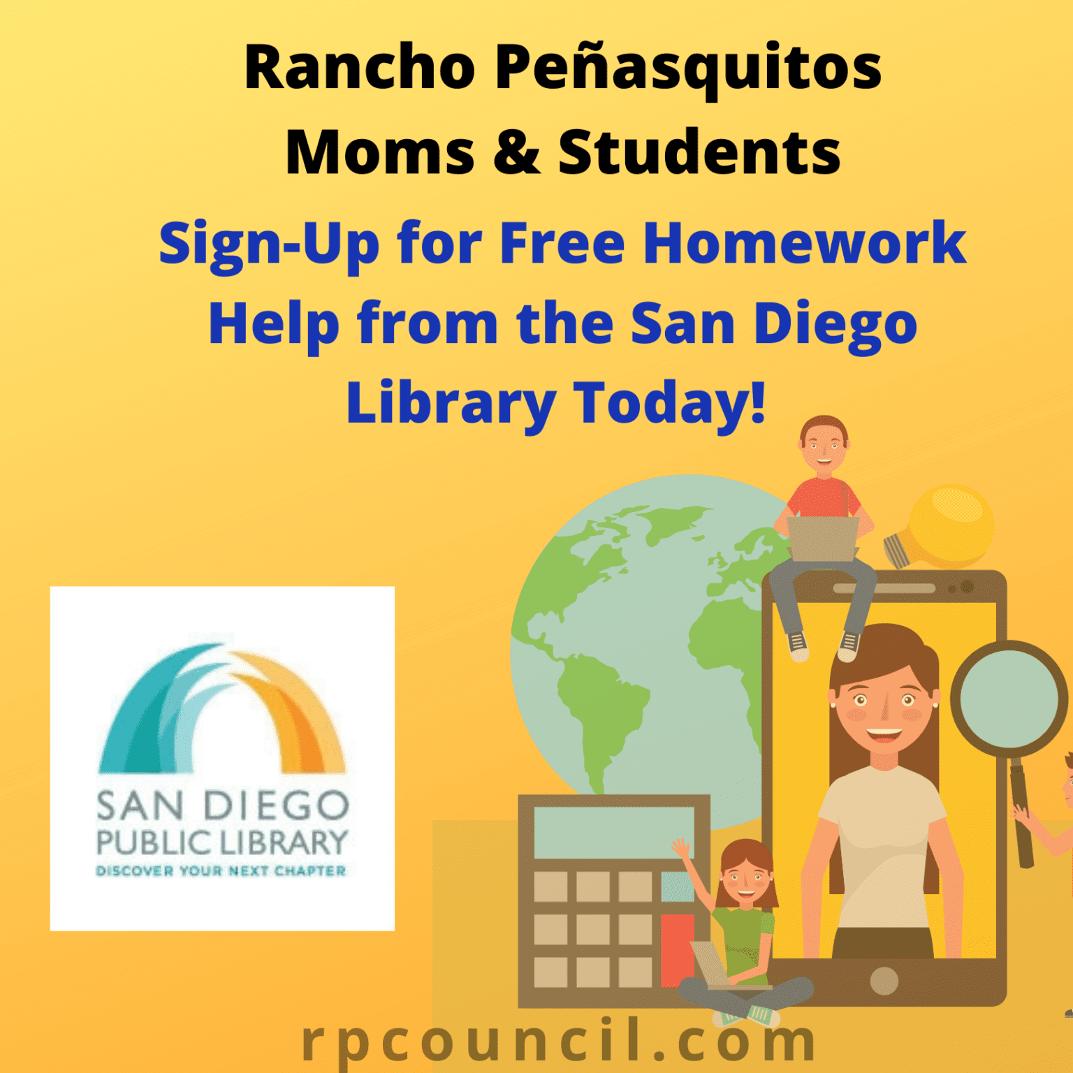 places to do homework san diego