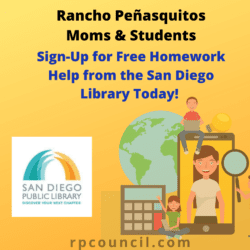 A poster for the san diego library 's homework help.