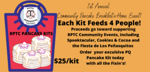 A poster with pancakes and the words " pancake kits ".