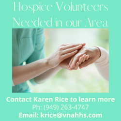 Hospice Volunteers needed in Black Mountain Ranch