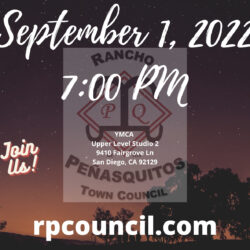 A poster for the town council meeting on september 1, 2 0 2 2.
