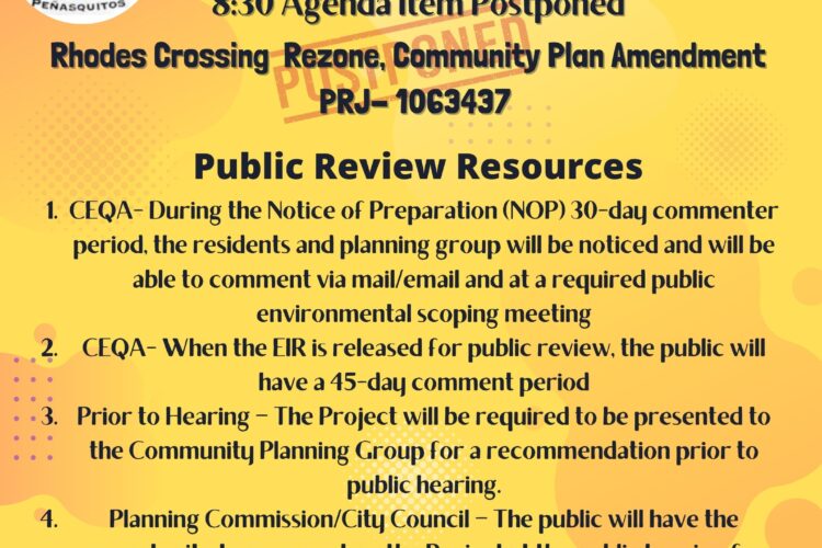 RPPB Sept 7th 2022 Public Meeting, 7:30 PM Update