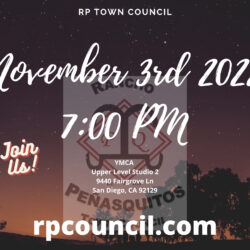 A poster for the town council 's meeting on november 3 rd.