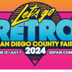 A colorful poster for the san diego county fair.