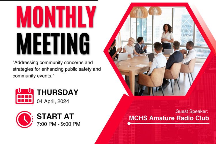 April 4 2024 Monthly Meeting 7:00 PM Rancho YMCA Studio A